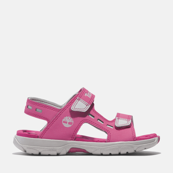 Timberland - Moss Jump Sandaal met 2 bandjes voor kids in roze, unisex, roze, Grootte: 35