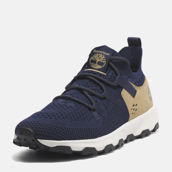 Winsor Trail Lace-up Low Trainer for Men in Dark Blue