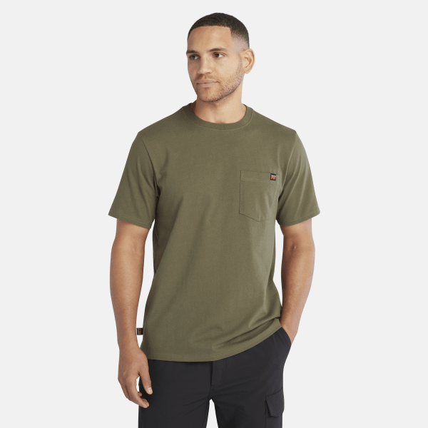 Timberland Pro Core Pocket T-shirt Voor Heren In Groen Donkergroen, Grootte 3XL