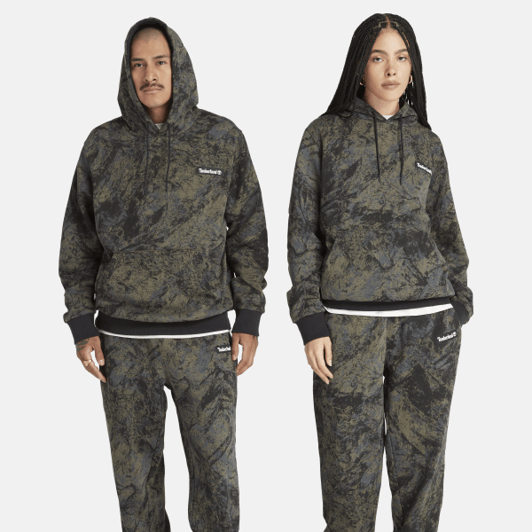 All Gender All Over Printed Hoodie in Camo