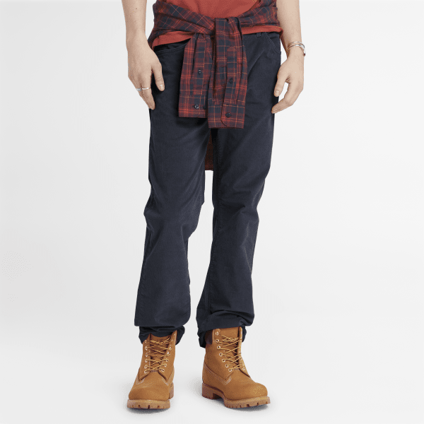 Timberland - Littleton corduroy broek met 5 zakken voor heren in donkerblauw, Man, blauw, Grootte: 31
