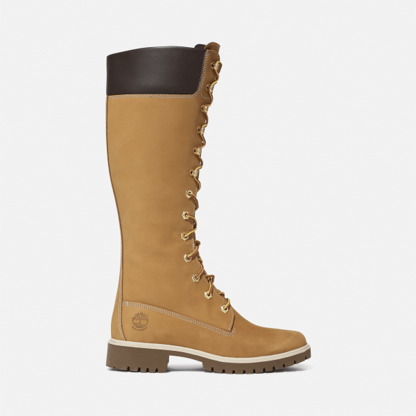 Timberland - Dames Veterschoenen Women 14-Inch Premium Boot - Bruin - Maat 38