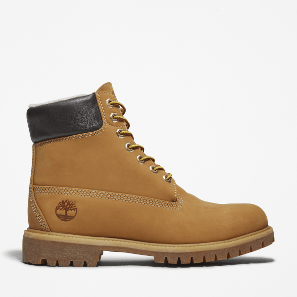 Timberland Premium 6 Inch Waterproof Winterboot Voor Heren In Geel Geel, Grootte 45.5