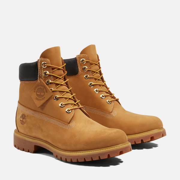 【Timberland】6INCH 6HOLE BOYS YELLOWBOOT Junior Timberland® Premium 6-Inch Waterproof Boot