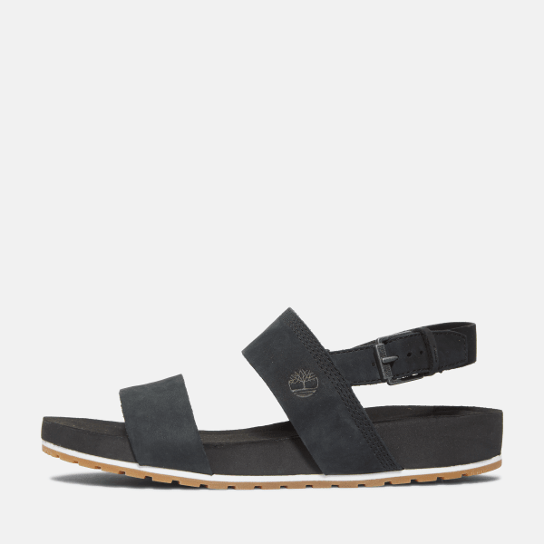 Malibu Waves Sandale mit zwei Riemen fur Damen in Schwarz