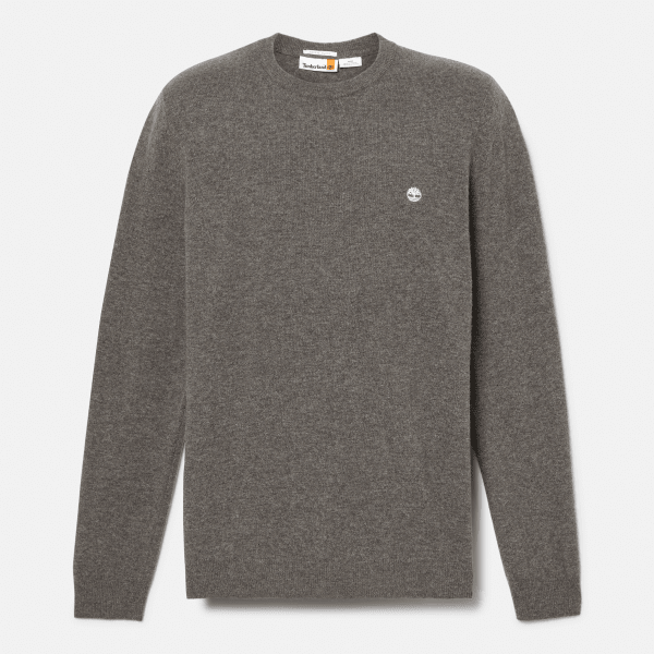 Dark grey crew neck sweater on sale