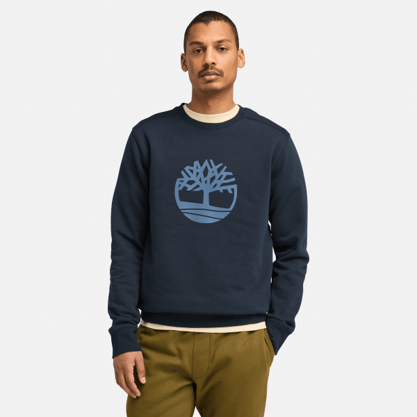 Timberland - Tree Logo Crew Neck Sweatshirt - Trui maat XL, blauw