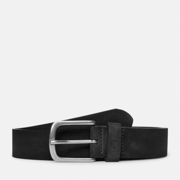 Timberland - Riem (35 mm) van zacht suède voor heren in zwart, Man, zwart, Grootte: L