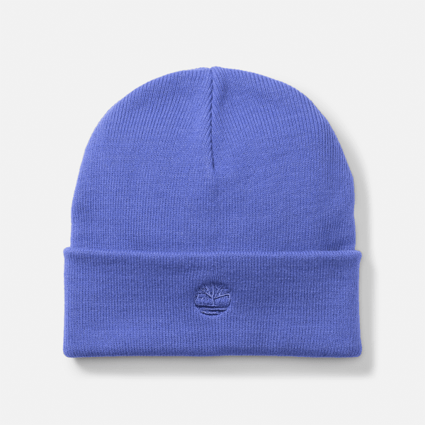 Timberland - Beanie met omslagboord en geborduurd logo voor heren in blauw, Man, blauw