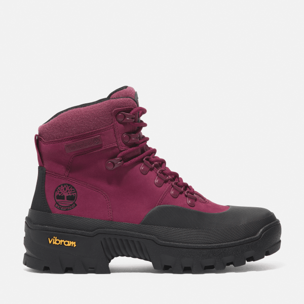 Timberland - Vibram Halfhoge Waterdichte Veterboot door dames in donkerroze, Vrouw, roze, Grootte: 36