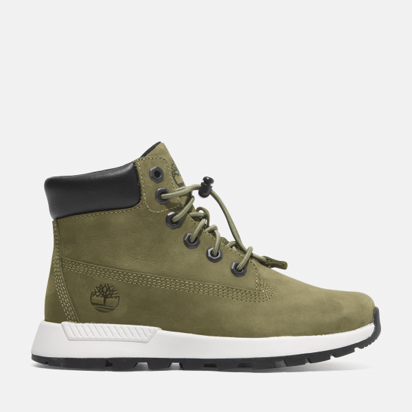 Timberland - Killington Trekker Halfhoge Vetersneaker voor juniors in groen, unisex, groen, Grootte: 20.5