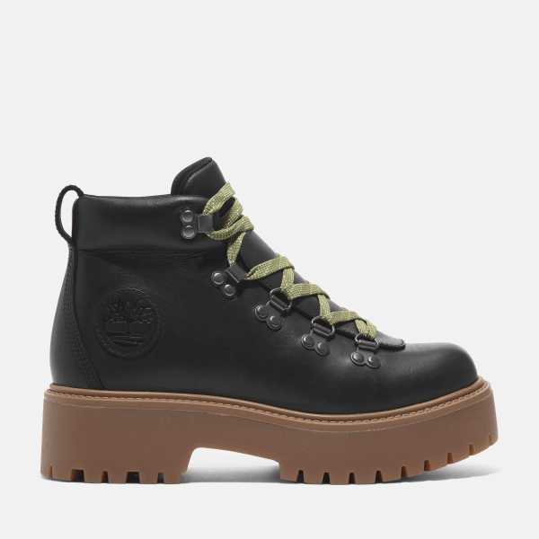 Timberland - Stone Street Hiker met plateauzool en veters voor dames in zwart, Vrouw, zwart, Grootte: 38.5