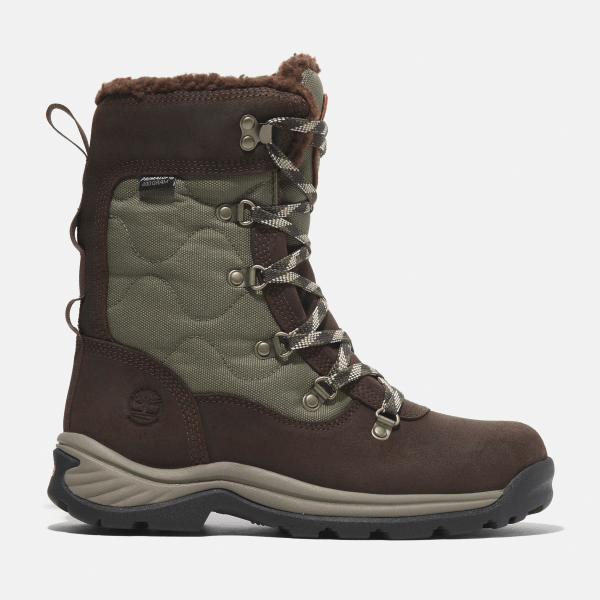 Timberland - Chocorua hoge snowboot met veters voor dames in donkerbruin, Vrouw, bruin, Grootte: 36