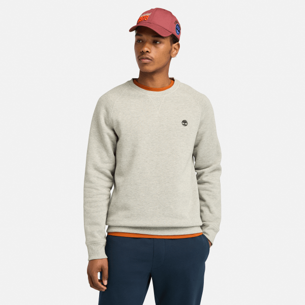 Timberland - Exeter River Brushed Back Crewneck Sweatshirt for Men in Dark Grey, Man, Grey, Size: S