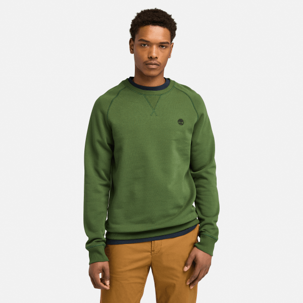 Timberland - Brushed Back Crew Sweatshirt - Trui maat L, olijfgroen