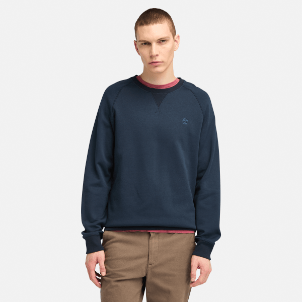 Timberland - Brushed Back Crew Sweatshirt - Trui maat XXL, blauw