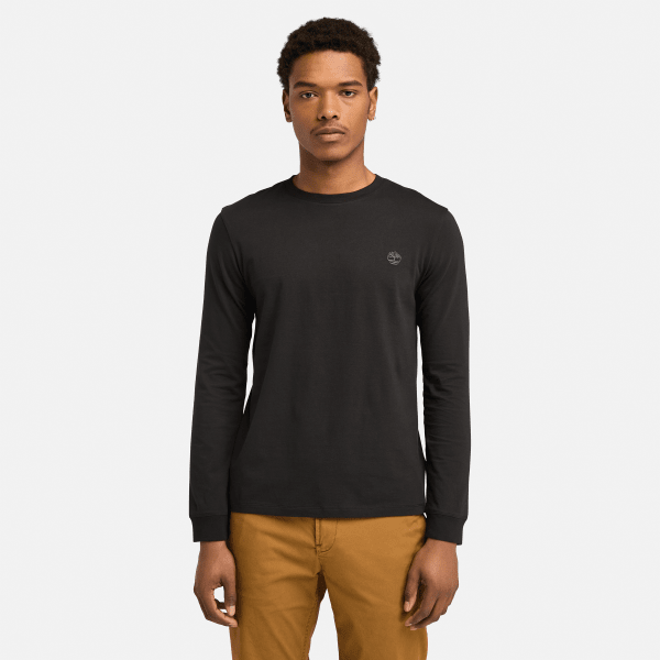 Timberland - Dunstan River Long-Sleeve T-Shirt for Men in Black, Man, Black, Size: L