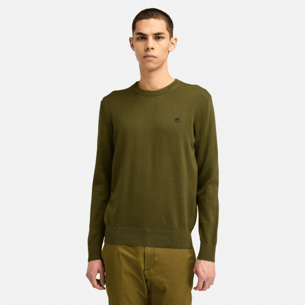 Timberland - Johns River trui met ronde hals voor heren in groen, Man, groen, Grootte: L