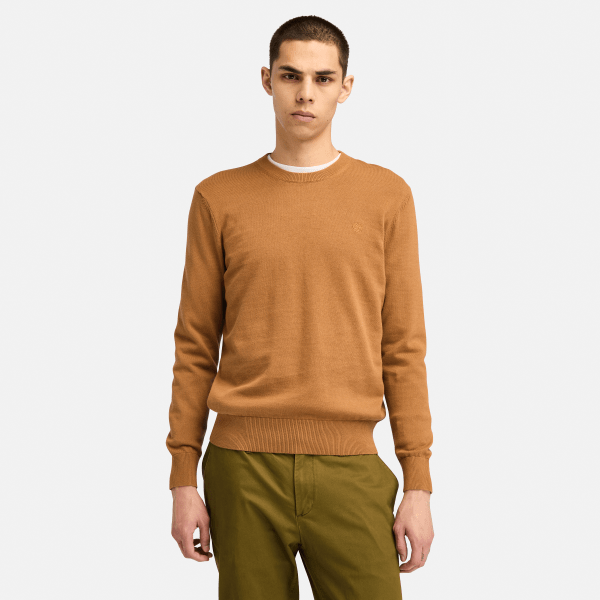 Timberland - Johns River trui met ronde hals voor heren in donkergeel, Man, geel, Grootte: XL