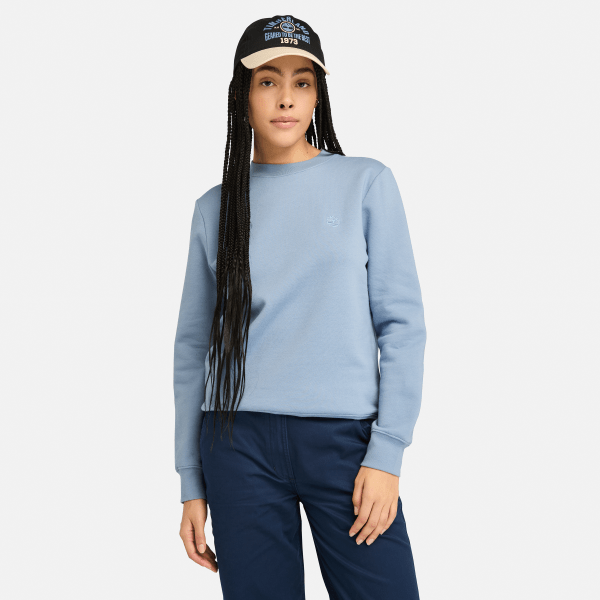 Timberland - Women's Brushed Back Crew Sweatshirt - Trui maat M, blauw