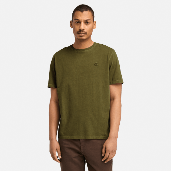 Timberland - Dunstan River achteraf gekleurd T-shirt met korte mouwen voor heren in groen, Man, groen, Grootte: XL