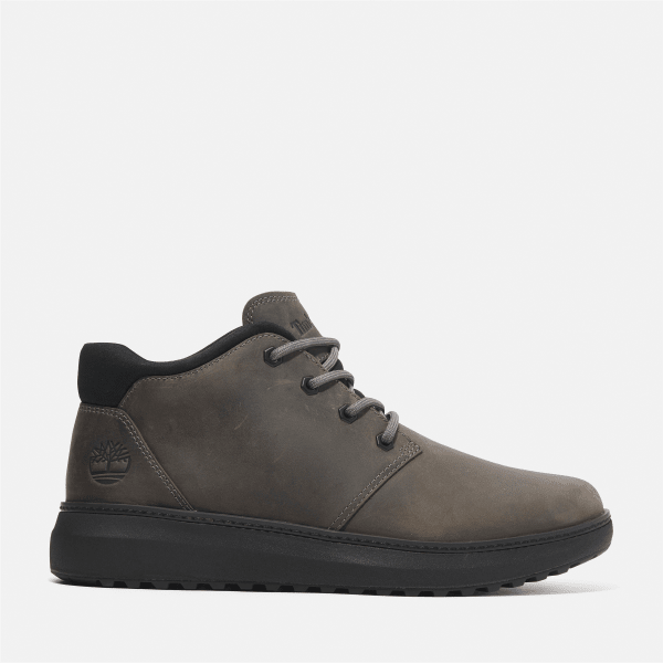 Hudson Road Mid Lace Up Chukka Boot for Men in Dark Grey