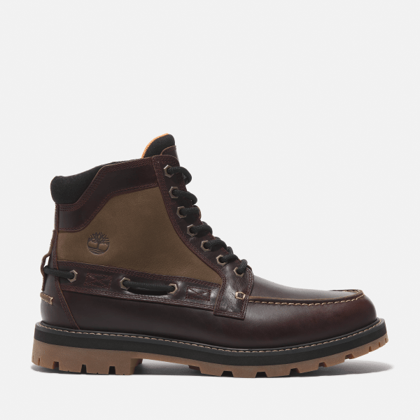 Timberland - Britton Road 7-Eye Moc-toe Boot voor heren in donkerrood, Man, rood, Grootte: 43