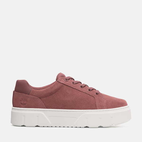 Timberland - Laurel Court Low Lace-Up Sneaker voor dames in rood suède, Vrouw, rood, Grootte: 36