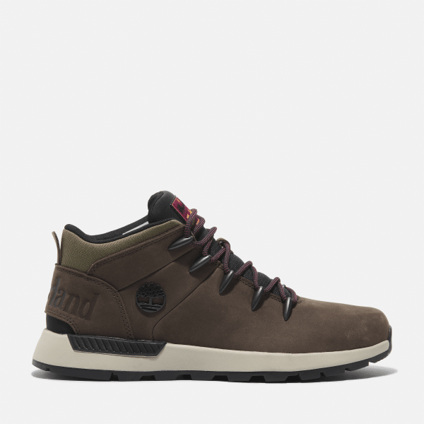 Timberland - Sprint Trekker Halfhoge Vetersneaker voor heren in donkerbruin, Man, bruin, Grootte: 44.5