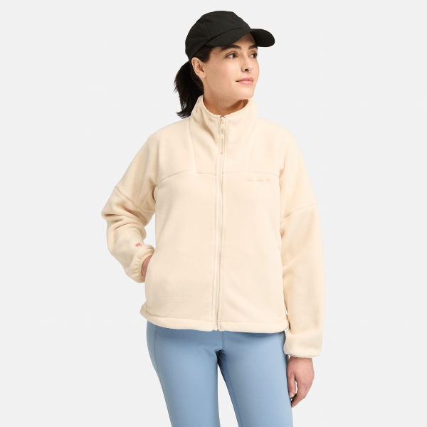 Timberland - Polartec Fleecetrui met ritssluiting voor dames in beige, Vrouw, beige, Grootte: XXL