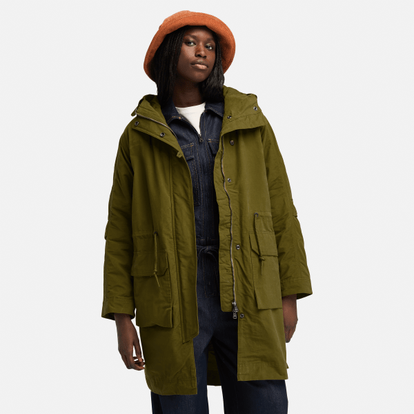 Timberland - Licht Geïsoleerde 2-in-1 City Parka voor dames in groen, Vrouw, groen, Grootte: XS