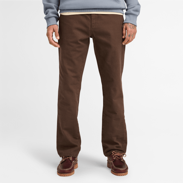 Timberland - Sandown Drill broek met 5 zakken voor heren in bruin, Man, bruin, Grootte: 32