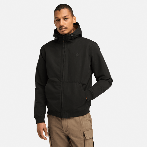 Timberland - Waterbestendig bomberjack met fleece voering voor heren in zwart, Man, zwart, Grootte: L