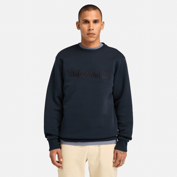 Timberland - Embroidery Tonal Crew Neck - Trui maat M, blauw