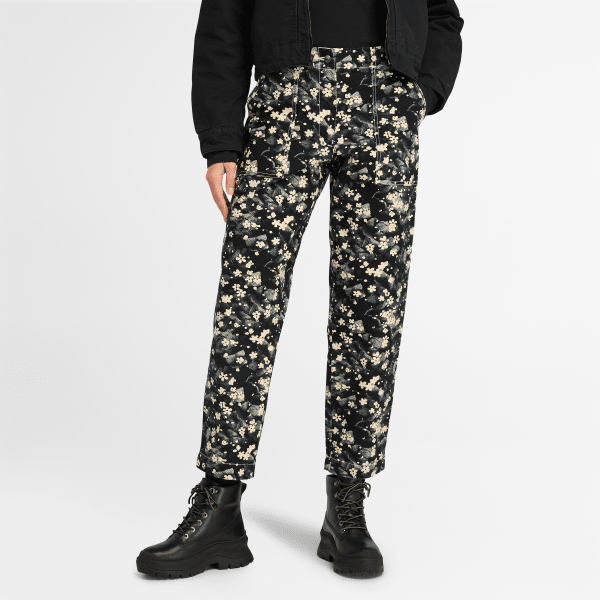 Timberland - Broek met print voor dames in zwart/beige, Vrouw, zwart, Grootte: 35