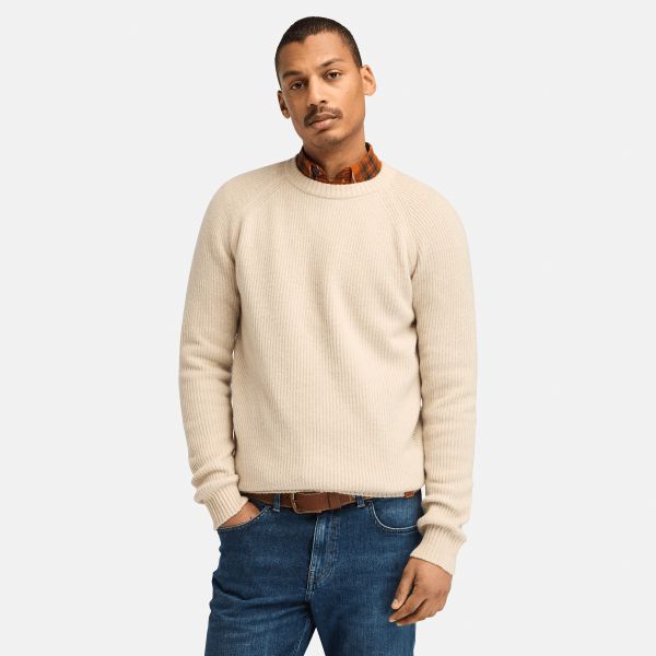 Timberland - Phillips Brook Raglan Sleeve Crewneck Jumper for Men in Beige, Man, Beige, Size: XL