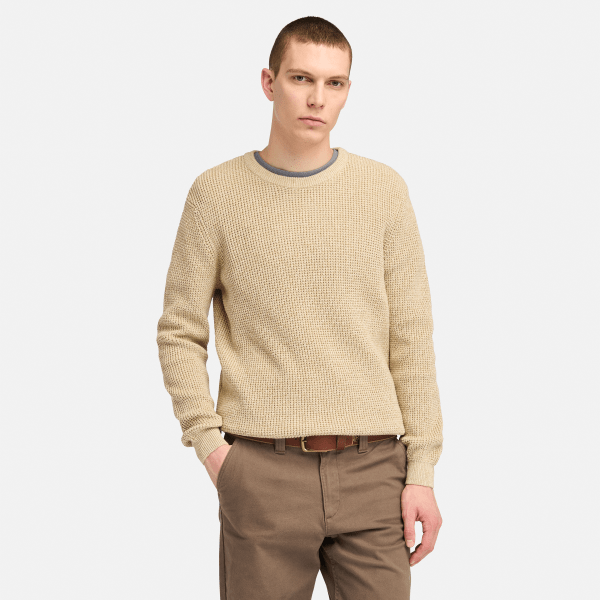 Timberland - Williams River Trui met ronde hals voor heren in beige, Man, beige, Grootte: XL