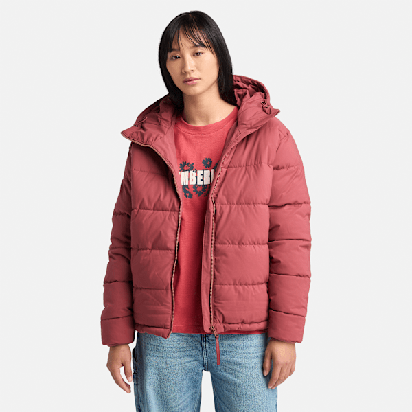 Timberland - Waterafstotende Pufferjas voor dames in rood, Vrouw, rood, Grootte: S