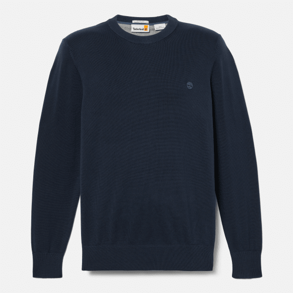 Williams River Cotton Jumper for Men in Dark Blue
