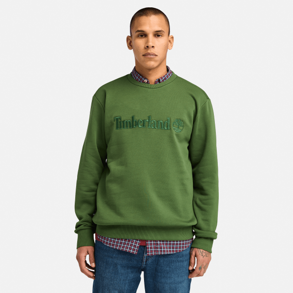 Timberland - Hampthon Sweatshirt met ronde hals voor heren in groen, Man, groen, Grootte: 3XL