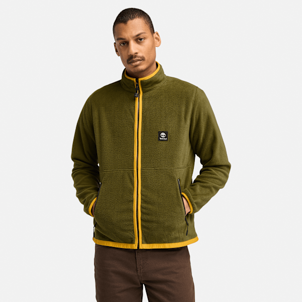 Timberland - Full Zip Polar Fleece for Men in Green, Man, Green, Size: S