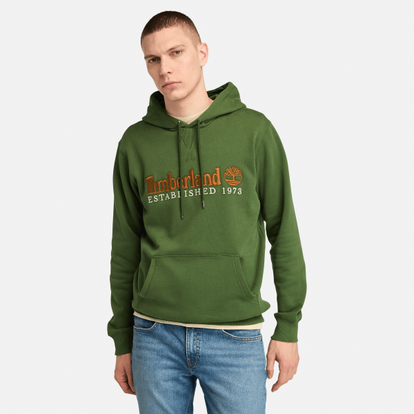 Timberland - 'Established 1973' Hoodie voor heren in donkergroen, Man, groen, Grootte: S