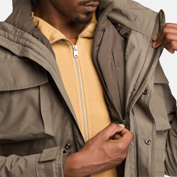 Abington Waterproof 3-in-1 Jacket for Men in Brown