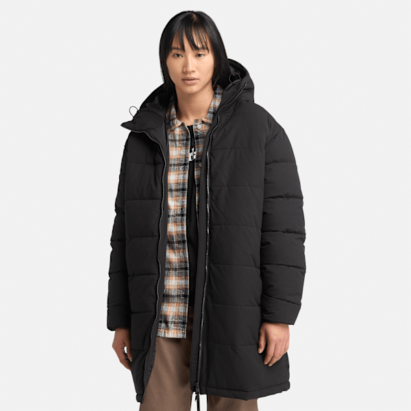 Timberland - Waterafstotende pufferparka voor dames in zwart, Vrouw, zwart, Grootte: S