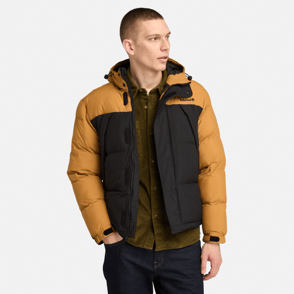 Timberland - Duurzaam waterafstotend pufferjack voor heren in geel, Man, zwart, Grootte: 3XL