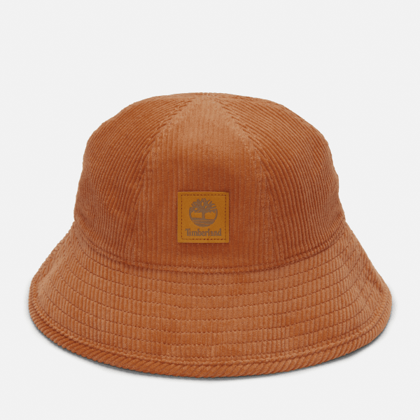 Timberland - Uniseks Vissershoed met ronde bovenkant van corduroy in oranje, unisex, geel, Grootte: LXL