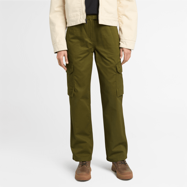 Timberland - Brookline Utility Cargo Pants for Women in Dark Green, Woman, Green, Size: 27