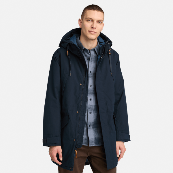 Timberland - Water Resistant Fishtail Parka for Men in Dark Blue, Man, Blue, Size: M