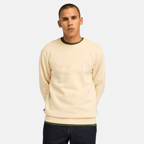 Timberland - Embroidery Tonal Crew Neck - Trui maat XL, beige