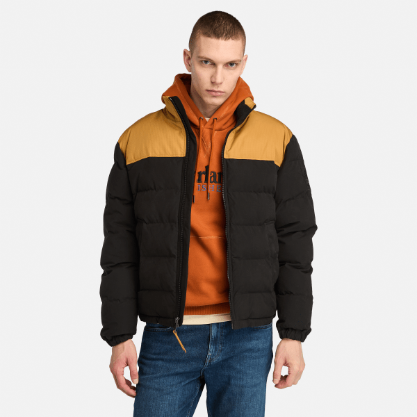 Timberland - Welch Mountain Water Repellent Puffer Jacket for Men in Yellow/Black, Man, Black, Size: M
